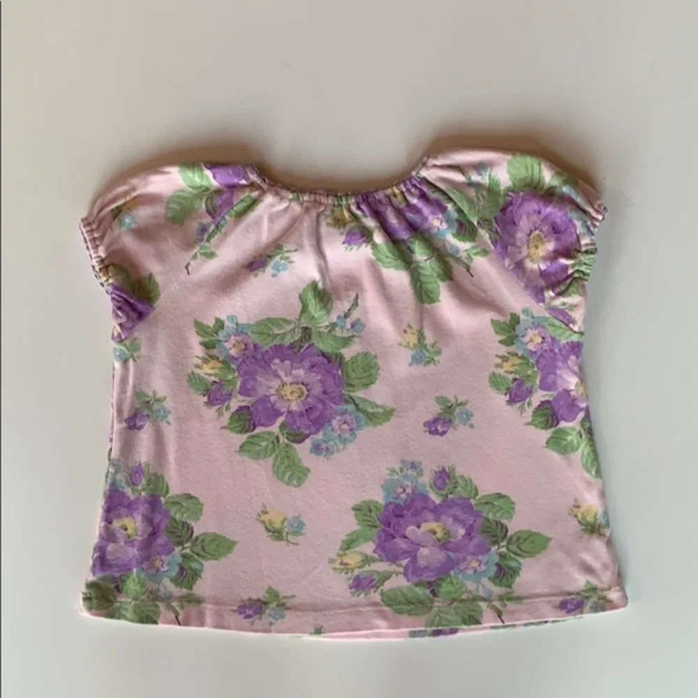 BABY LULU Pink & Purple Floral Top 3 3T - Picture 4 of 6